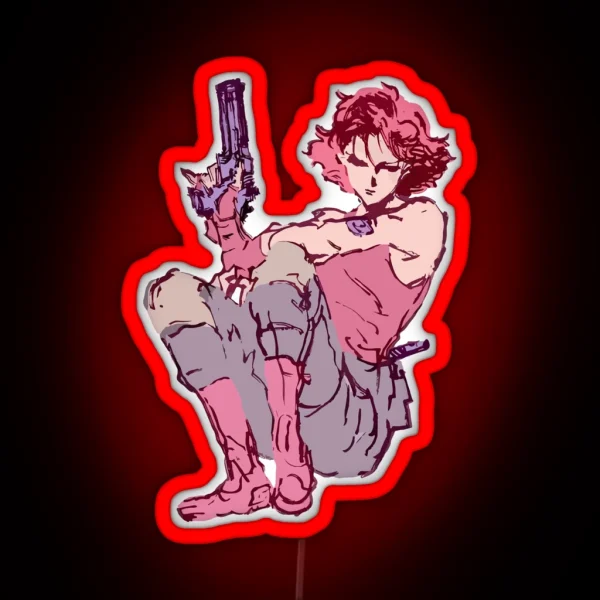 Metal Gear Solid Meryl Rare RGB Neon Sign