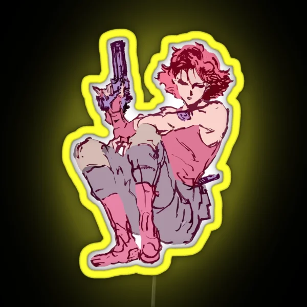 Metal Gear Solid Meryl Rare RGB Neon Sign