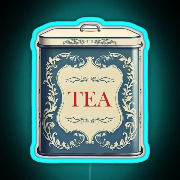 Metal Tea Tin RGB Neon Sign