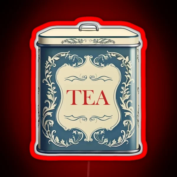 Metal Tea Tin RGB Neon Sign