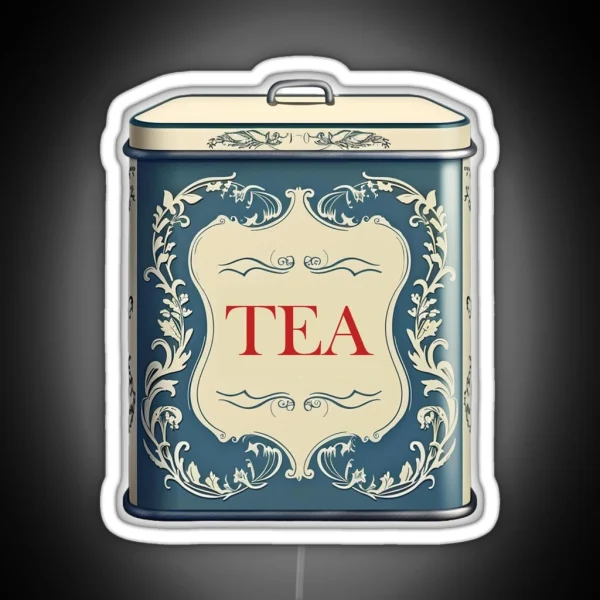 Metal Tea Tin RGB Neon Sign