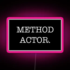 METHOD ACTOR Black Blue Background RGB Neon Sign