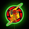 alt text: neon metroid samus rgb glow green