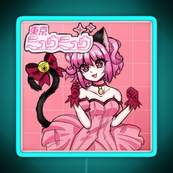 Mew Mew Ichigo RGB Neon Sign