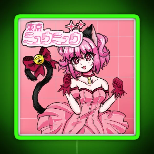 Mew Mew Ichigo RGB Neon Sign