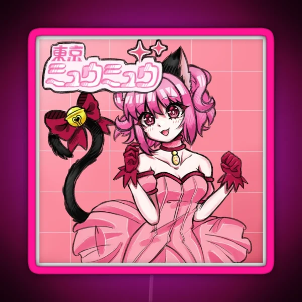 Mew Mew Ichigo RGB Neon Sign