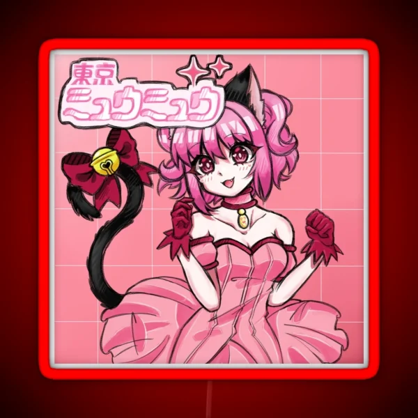 Mew Mew Ichigo RGB Neon Sign