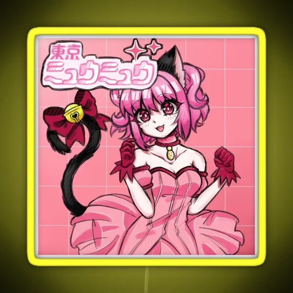 Mew Mew Ichigo RGB Neon Sign