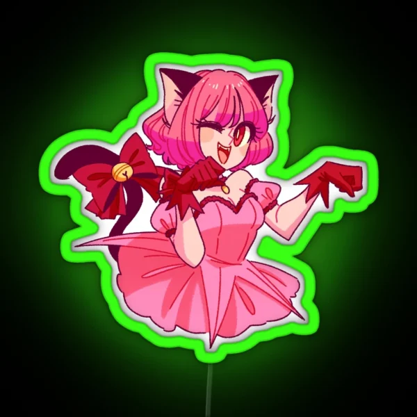 Mew Mew Ichigo RGB Neon Sign