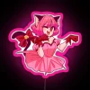 mew mew ichigo rgb neon sign pink