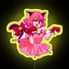 ichigo mew neon sign rgb vibrant yellow