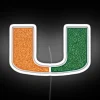 miami glitter u rgb neon sign white