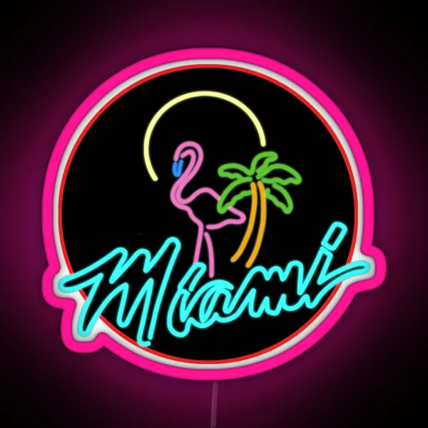 Miami RGB Neon Sign