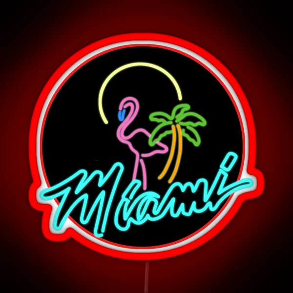 Miami RGB Neon Sign