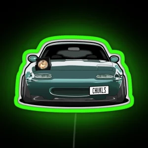 Miata Wink Car RGB Neon Sign