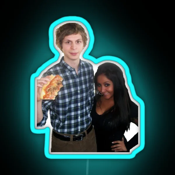 Michael Cera And Snooki RGB Neon Sign