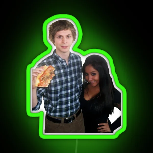 Michael Cera And Snooki RGB Neon Sign