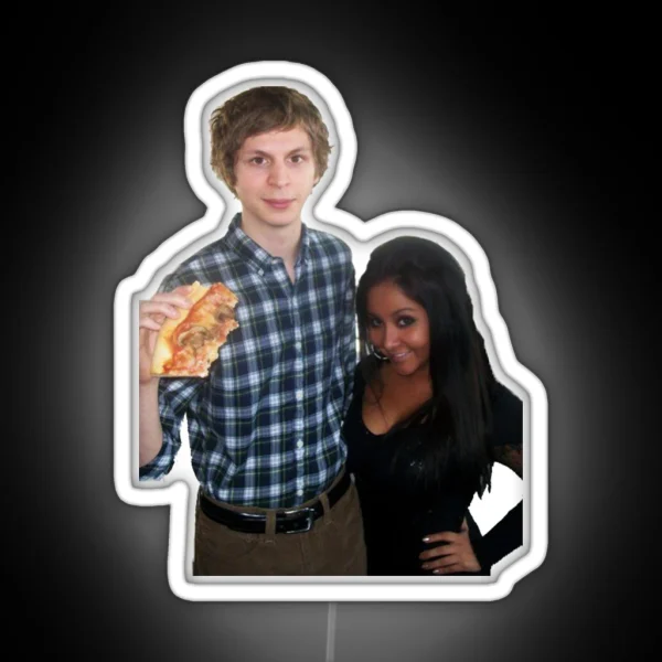 Michael Cera And Snooki RGB Neon Sign