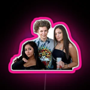 Michael Cera Jersey Shore RGB Neon Sign