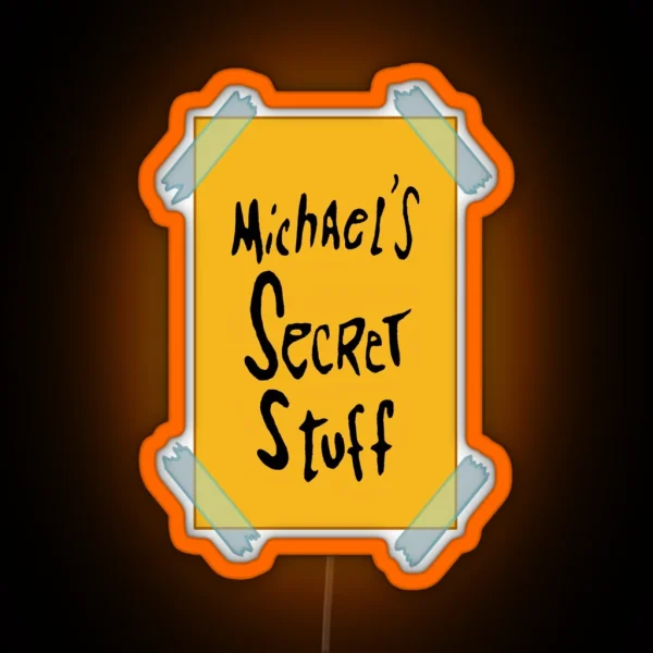 Michael S Secret Stuff RGB Neon Sign