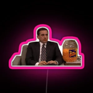 Michael Scott Cheesy Poofs RGB Neon Sign