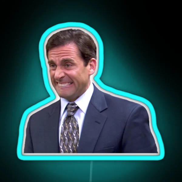 Michael Scott Meme RGB Neon Sign