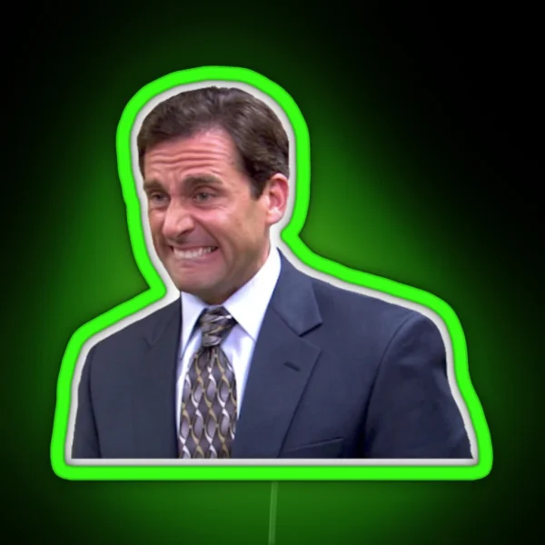 Michael Scott Meme RGB Neon Sign