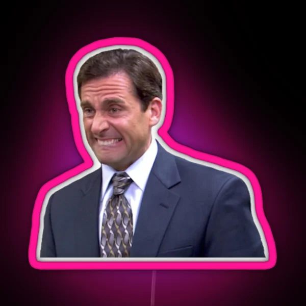 Michael Scott Meme RGB Neon Sign