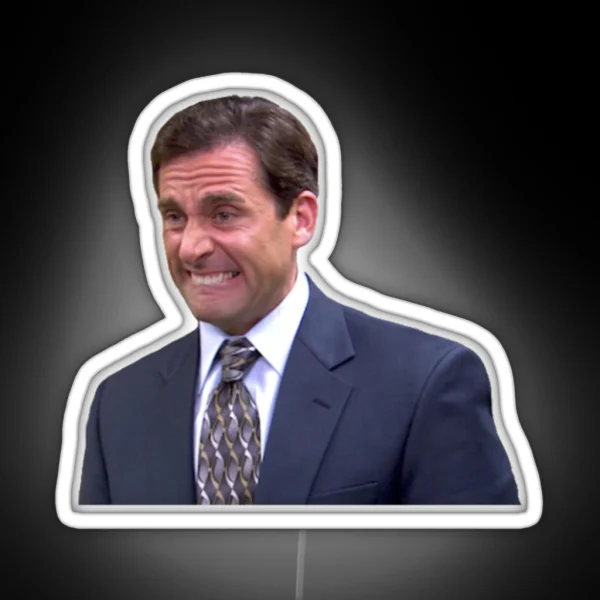 Michael Scott Meme RGB Neon Sign