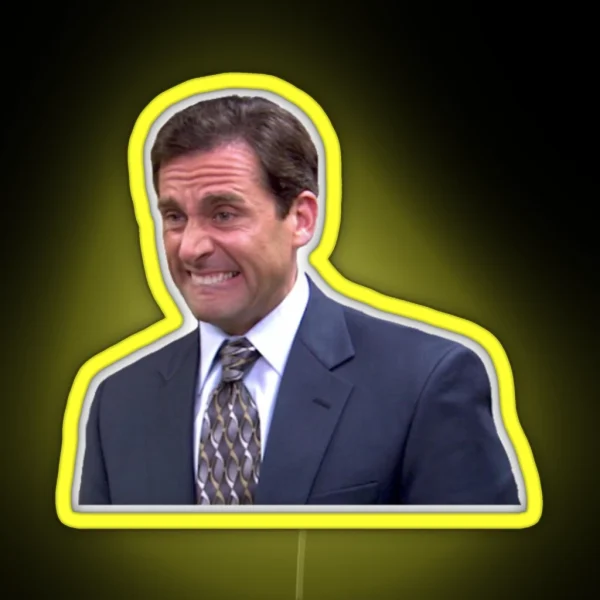 Michael Scott Meme RGB Neon Sign