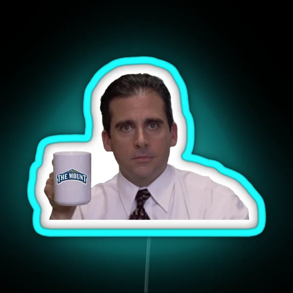 Michael Scott Mount St Mary S University RGB Neon Sign