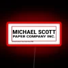 Michael Scott Paper Company RGB Neon Sign in Red