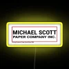 Michael Scott Paper Company RGB Neon Sign in Yellow.