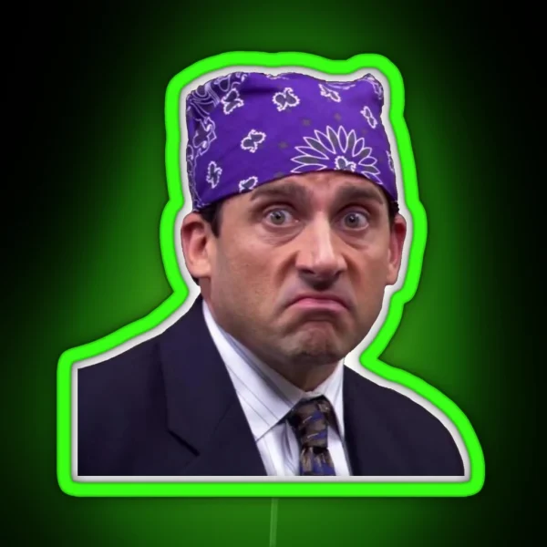 Michael Scott Prison Mike RGB Neon Sign