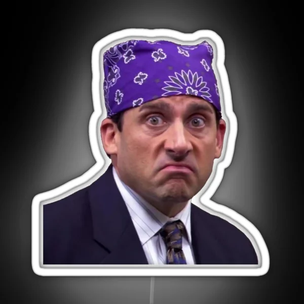 Michael Scott Prison Mike RGB Neon Sign