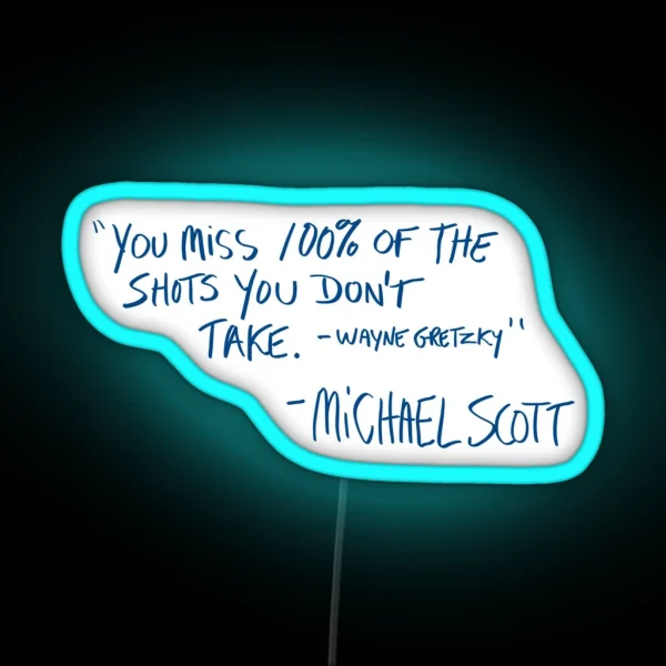 Michael Scott Quote RGB Neon Sign