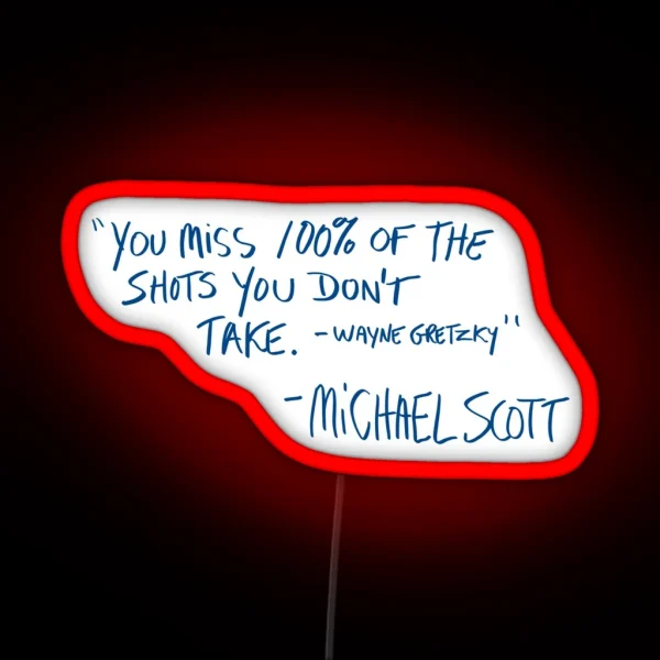 Michael Scott Quote RGB Neon Sign