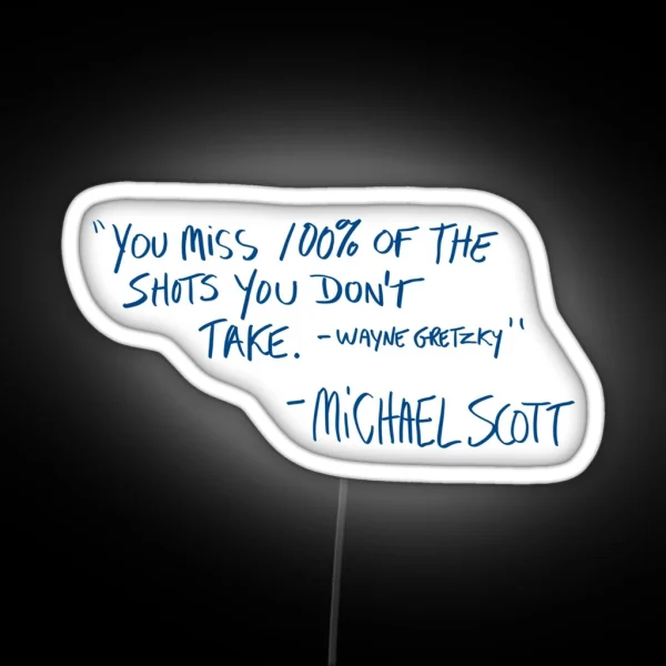 Michael Scott Quote RGB Neon Sign