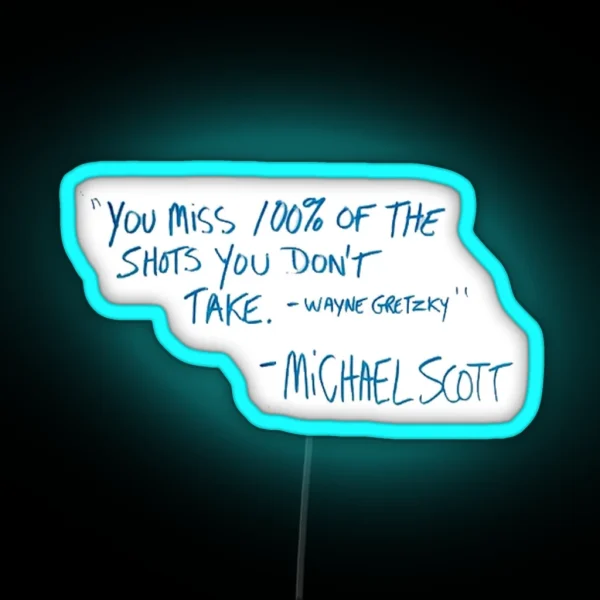 Michael Scott RGB Neon Sign