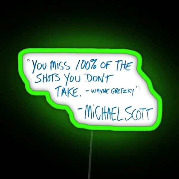 Michael Scott RGB Neon Sign