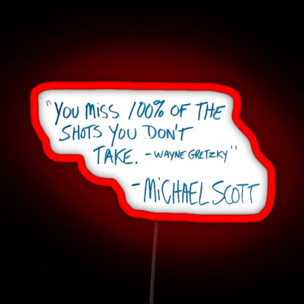 Michael Scott RGB Neon Sign