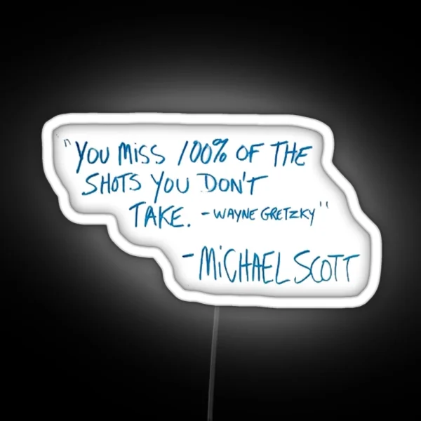 Michael Scott RGB Neon Sign
