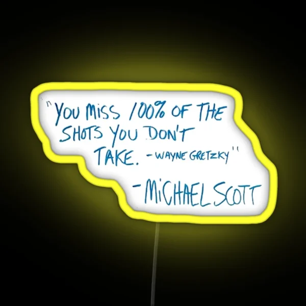 Michael Scott RGB Neon Sign
