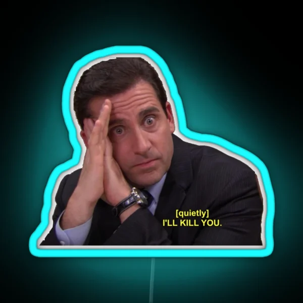 Michael Scott RGB Neon Sign