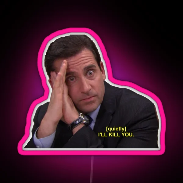 Michael Scott RGB Neon Sign