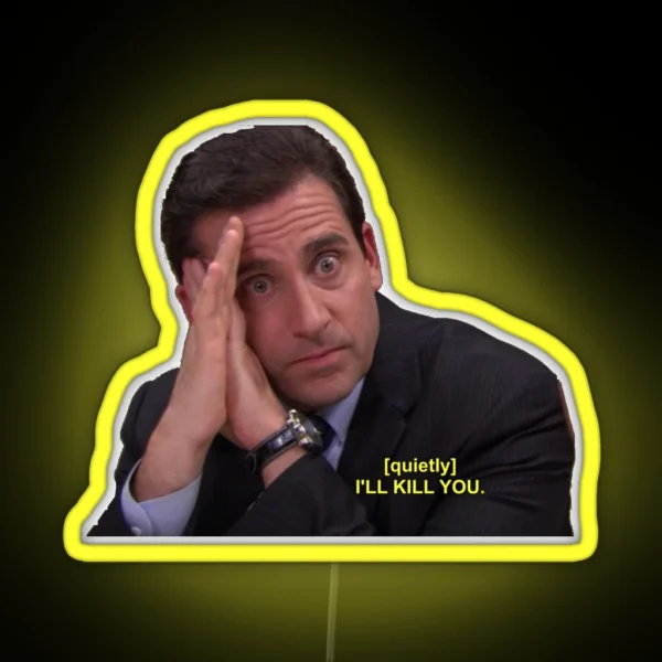 Michael Scott RGB Neon Sign