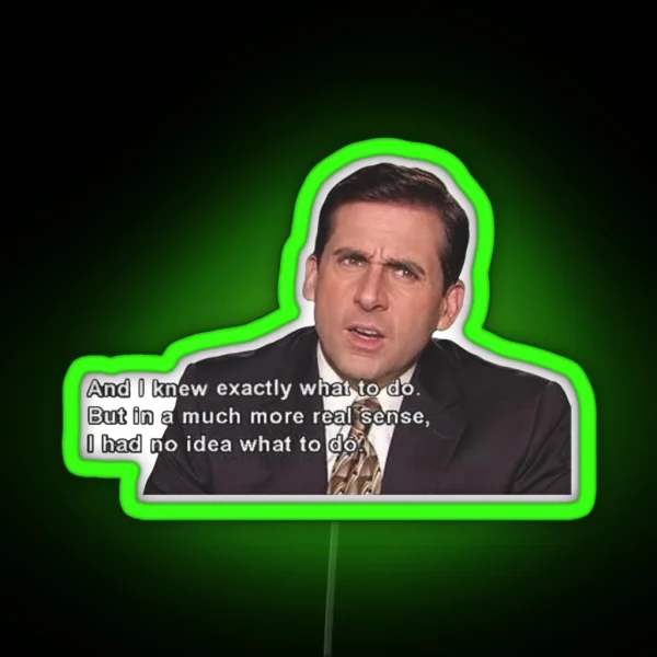 Michael Scott RGB Neon Sign