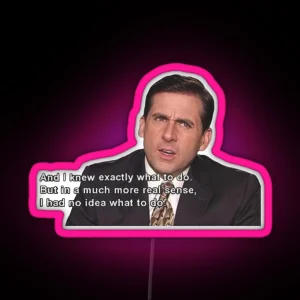Michael Scott RGB Neon Sign