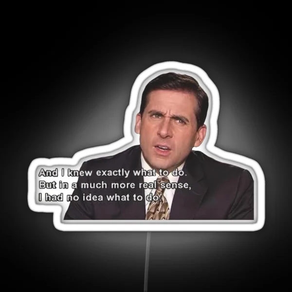 Michael Scott RGB Neon Sign
