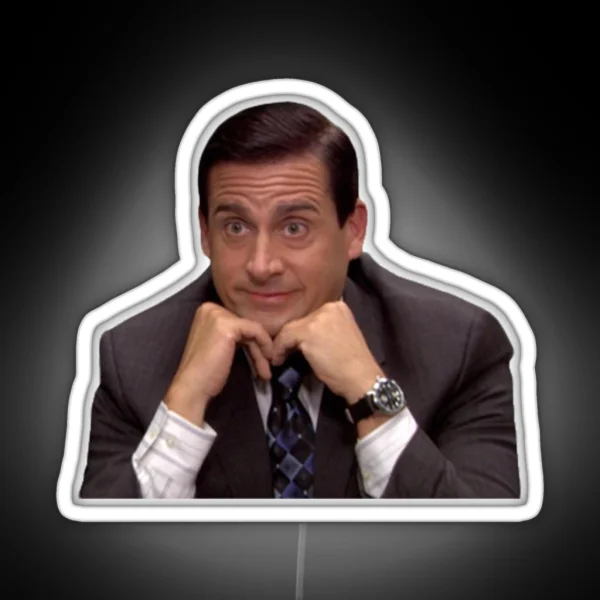 Michael Scott Tell Me More RGB Neon Sign